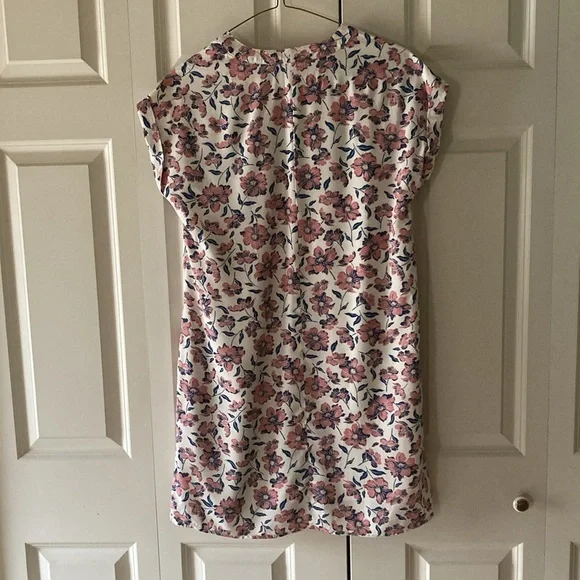 Gap women’s floral dress v-neck sm cap sleeves NWT lined spring summer casual - Picture 2 of 9